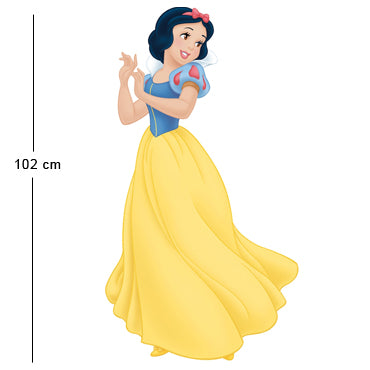 disney roommates muurstickers disney sneeuwwitje xxl met diamanten