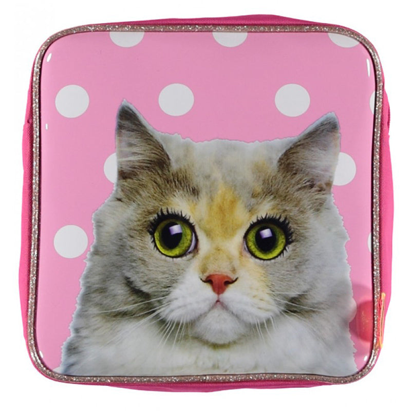 de kunstboer kinderrugzak vierkant poes