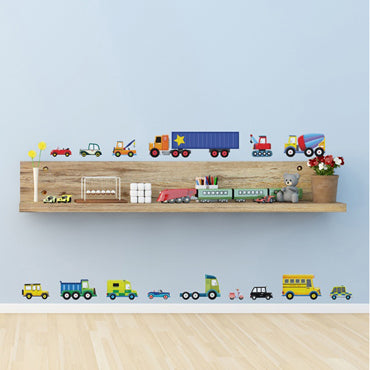decowall muurstickers 27 voertuigen