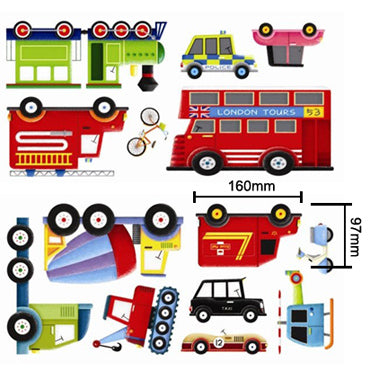 decowall muurstickers 27 voertuigen