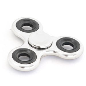 fidget hand spinner metallic zilver