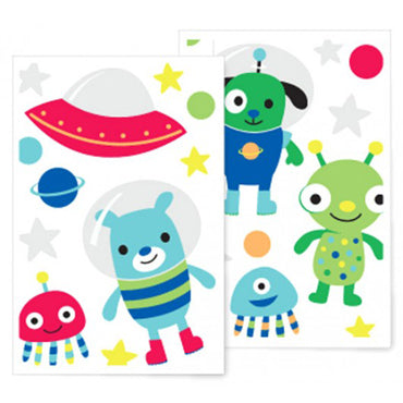 forwalls muurstickers dieren in de ruimte