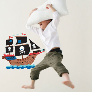 forwalls muurstickers piratenschip
