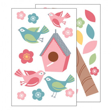 forwalls muurstickers vogelhuisje