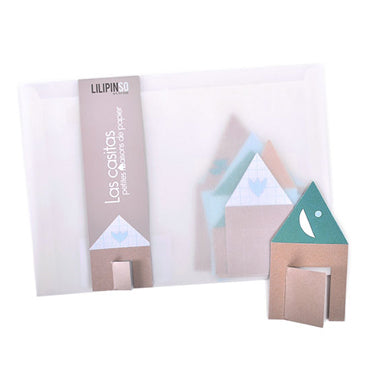 lilipinso muurdecoratie las casitas blauw