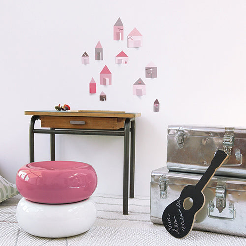 lilipinso muurdecoratie las casitas roze