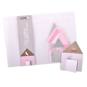 lilipinso muurdecoratie las casitas roze