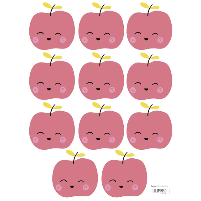 lilipinso muurstickers appeltjes