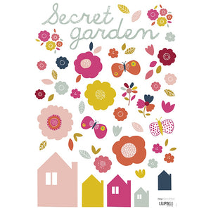 lilipinso muurstickers bloemen huisjes en vlinders