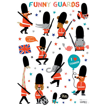 lilipinso muurstickers fun royal guards