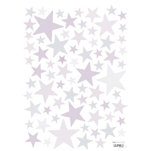 lilipinso muurstickers sterren superstar lila