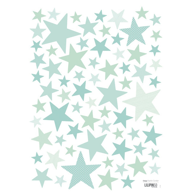 lilipinso muurstickers sterren superstar mint