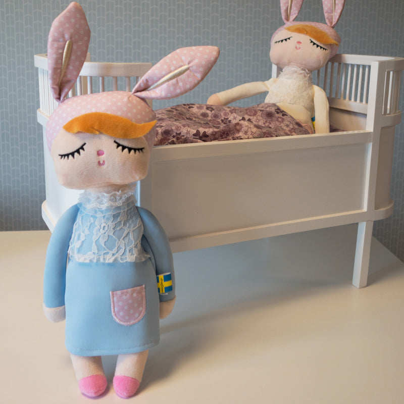 miniroom knuffel pop kanindocka blauw