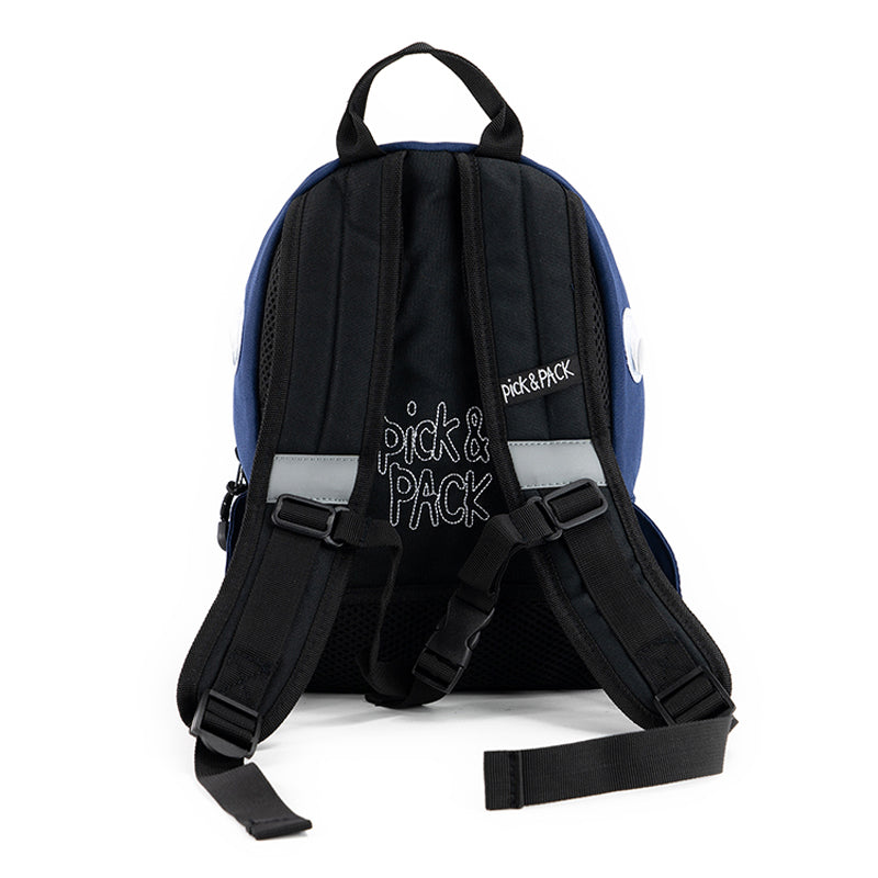 pick & pack kinderrugzak haai navy s achterkant