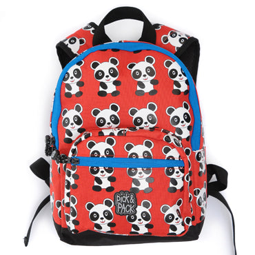 pick & pack kinderrugzak panda rood