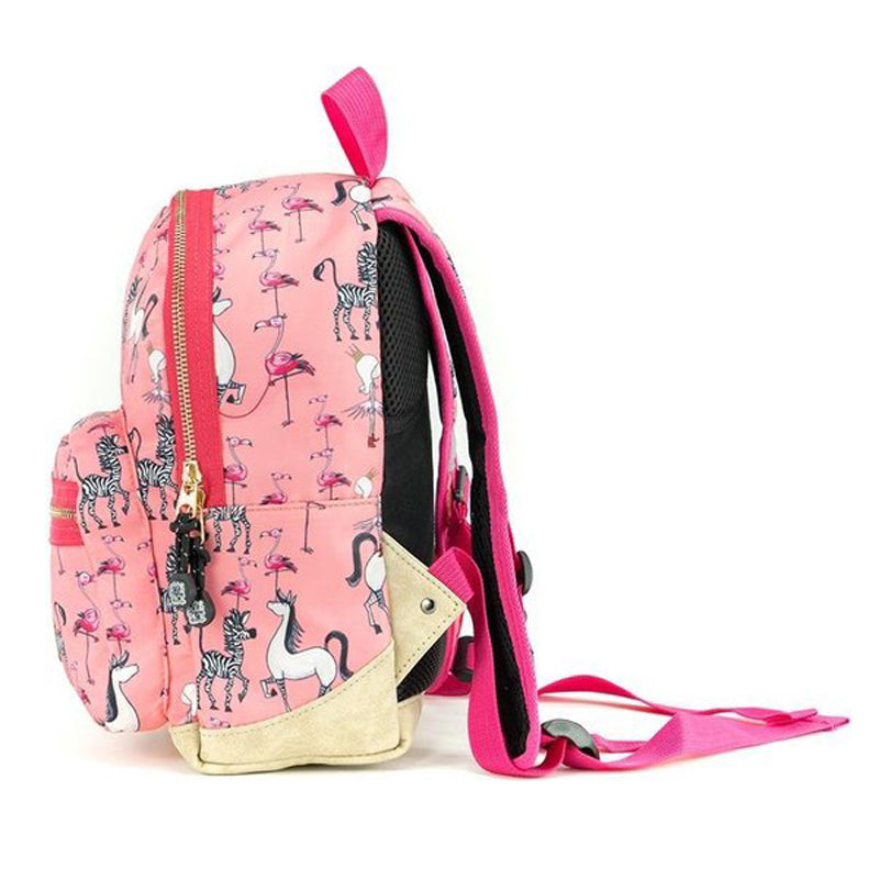 pick & pack kinderrugzak royal princess roze s zijkant
