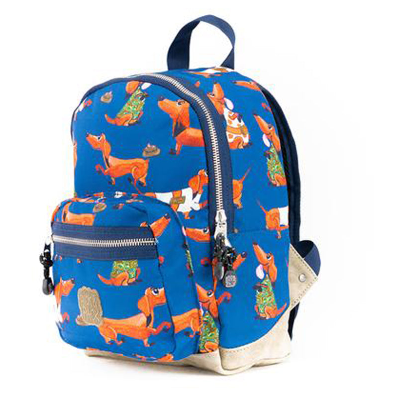 pick & pack kinderrugzak teckels blauw s