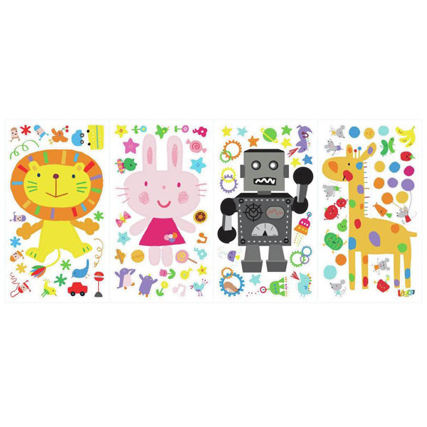 roommates muurstickers lazoo animals