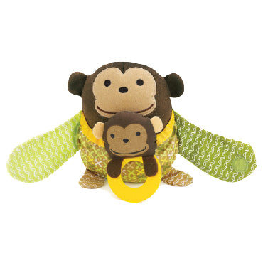 skip hop activiteiten knuffel stroller toy monkey