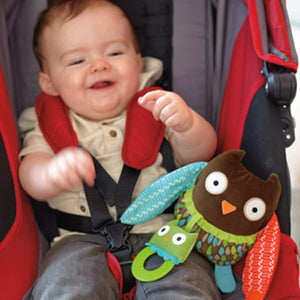 skip hop activiteiten knuffel stroller toy owl